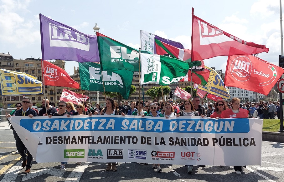 Manifestación en Donostia